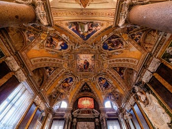 Fresques du baptistere de la Basilique Sainte Marie Majeure à Rome