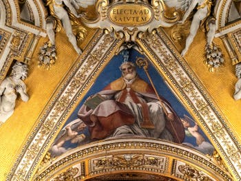 Fresques du baptistere de la Basilique Sainte Marie Majeure à Rome