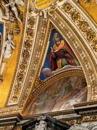Fresques du baptistere de la Basilique Sainte Marie Majeure à Rome