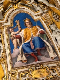 Fresques du baptistere de la Basilique Sainte Marie Majeure à Rome