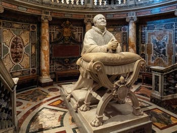 La crypte de la confession de la Basilique Sainte Marie Majeure à Rome