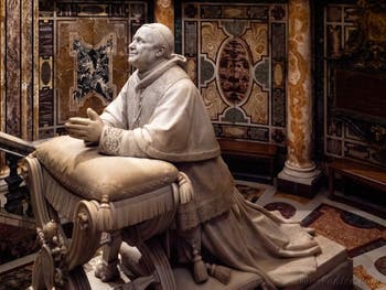 La crypte de la confession de la Basilique Sainte Marie Majeure à Rome