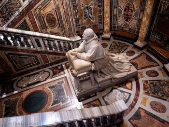 La crypte de la confession de la Basilique Sainte Marie Majeure à Rome