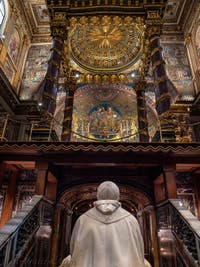 La crypte de la confession de la Basilique Sainte Marie Majeure à Rome