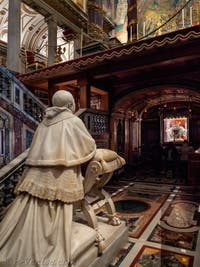 La crypte de la confession de la Basilique Sainte Marie Majeure à Rome