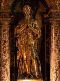 La crypte de la confession de la Basilique Sainte Marie Majeure à Rome