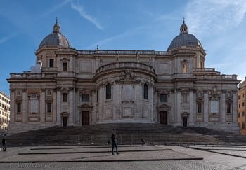 Façade arrière de la basilique Sainte Marie Majeure à Rome