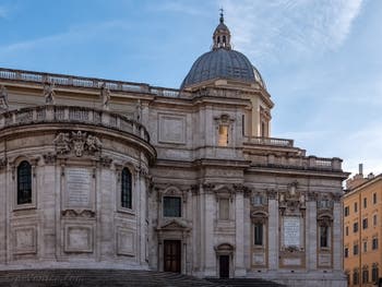 Façade arrière de la basilique Sainte Marie Majeure à Rome