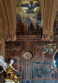 Mosaïques de Filippo Rusti et Gaddo Gaddi, loge des bénédictions de la Basilique Sainte Marie Majeure