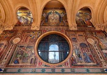 Mosaïques de Filippo Rusti et Gaddo Gaddi, loge des bénédictions de la Basilique Sainte Marie Majeure