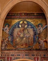 Mosaïques de Filippo Rusti, Christ en gloire, loge des bénédictions de la Basilique Sainte Marie Majeure