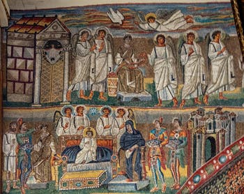 Mosaïques de l'arc triomphal et Adoration des rois mages, Basilique Sainte Marie Majeure à Rome