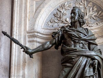 Le Bernin, Philippe IV roi d'Espagne sous le portique de la Basilique Sainte Marie Majeure à Rome