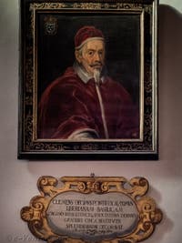 Portrait du pape Clément X, salle des papes de la Basilique Sainte Marie Majeure à Rome