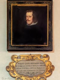 Portrait du roi Philippe IV d'Espagne, salle des papes de la Basilique Sainte Marie Majeure à Rome
