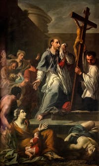 Domenico Maria Muratori, procession de saint Charles Borromeo, salle des papes de la Basilique Sainte Marie Majeure à Rome