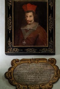 Portrait du cardinal Barberini, futur pape Urbain VIII, salle des papes de la Basilique Sainte Marie Majeure à Rome