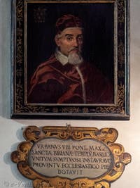 Portrait du pape Urbain VIII, salle des papes de la Basilique Sainte Marie Majeure à Rome