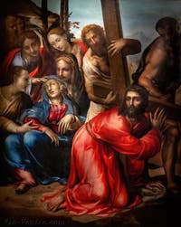 Giovan Antonio Bazzi il Sodoma, Jésus rencontre sa mère lors de la montée au Calvaire, Musée de la Basilique Sainte Marie Majeure à Rome