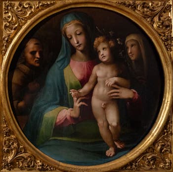 Domenico Beccafumi, Vierge à l'Enfant avec sainte Catherine de Sienne et saint Antoine de Padoue, Musée de la Basilique Sainte Marie Majeure à Rome