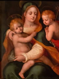 Domenico Beccafumi, Vierge à l'Enfant et saint Jean-Baptiste enfant, Musée de la Basilique Sainte Marie Majeure à Rome