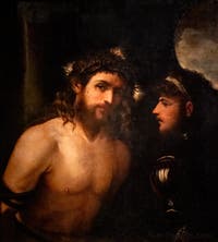 Paris Bordon, Jésus avec la couronne d'épines et un soldat, Musée de la Basilique Sainte Marie Majeure à Rome