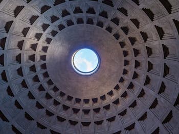 La Coupole du Panthéon à Rome en Italie