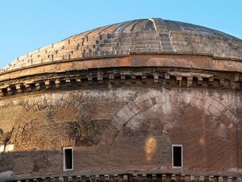 Extérieur du Panthéon à Rome en Italie