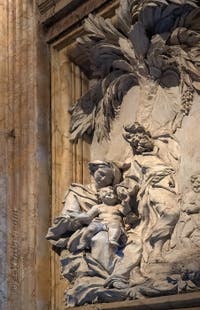 Carlo Monaldi, Le Repos après la fuite en Égypte, première chapelle du Panthéon à Rome en Italie
