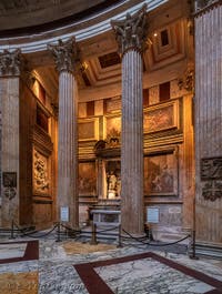 Francesco Cozza, Adoration des Bergers, première chapelle du Panthéon à Rome en Italie