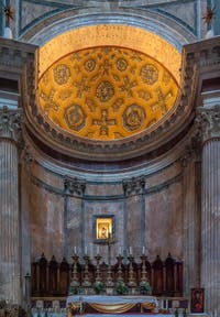 Alessandro Specchi, Mosaiques de l'abside de la quatrième chapelle du Panthéon à Rome en Italie