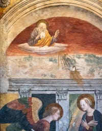 Melazzo da Forli, Annonciation, septième chapelle du Panthéon à Rome en Italie
