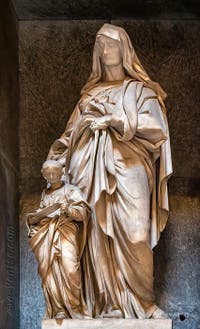 Lorenzo Ottoni, Sainte Anne et la Vierge, sixième édicule du Panthéon à Rome en Italie