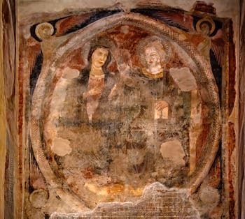 Couronnement de la Vierge, septième édicule du Panthéon à Rome en Italie