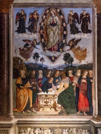 L'Assomption de la Vierge de Pinturicchio dans la chapelle Basso della Rovere de l'église Santa Maria del Popolo à Rome