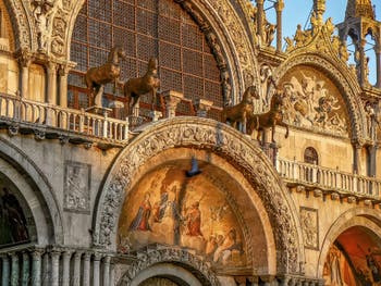 Le quadrige des chevaux de la basilique Saint-Marc à Venise
