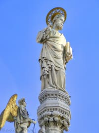 Statue de saint Marc par Nicolo Lamberti, XVe siècle, basilique Saint-Marc à Venise