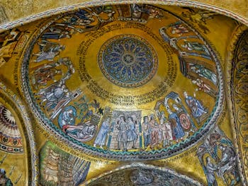 Mosaik in der Josephskuppel, 1260-1270, Markusdom in Venedig