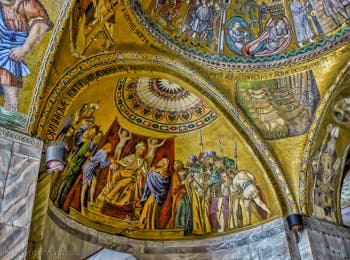 Mosaïques du XIIIe siècle dans l'atrium de la basilique Saint-Marc à Venise
