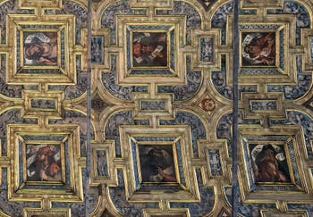 Kassettendecke der Kirche Santa Maria dei Miracoli, Heilige Maria der Wunder in Venedig