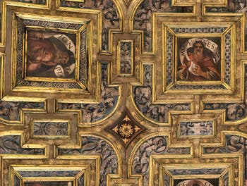 Kassettendecke der Kirche Santa Maria dei Miracoli, Heilige Maria der Wunder in Venedig