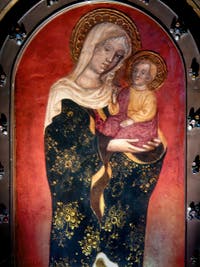 Icône miraculeuse de la Vierge Marie de l'église Santa Maria dei Miracoli à Venise