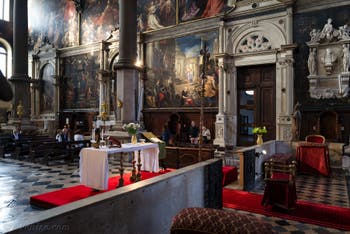 Intérieur de l'église San Zaccaria, Saint-Zacharie à Venise en Italie
