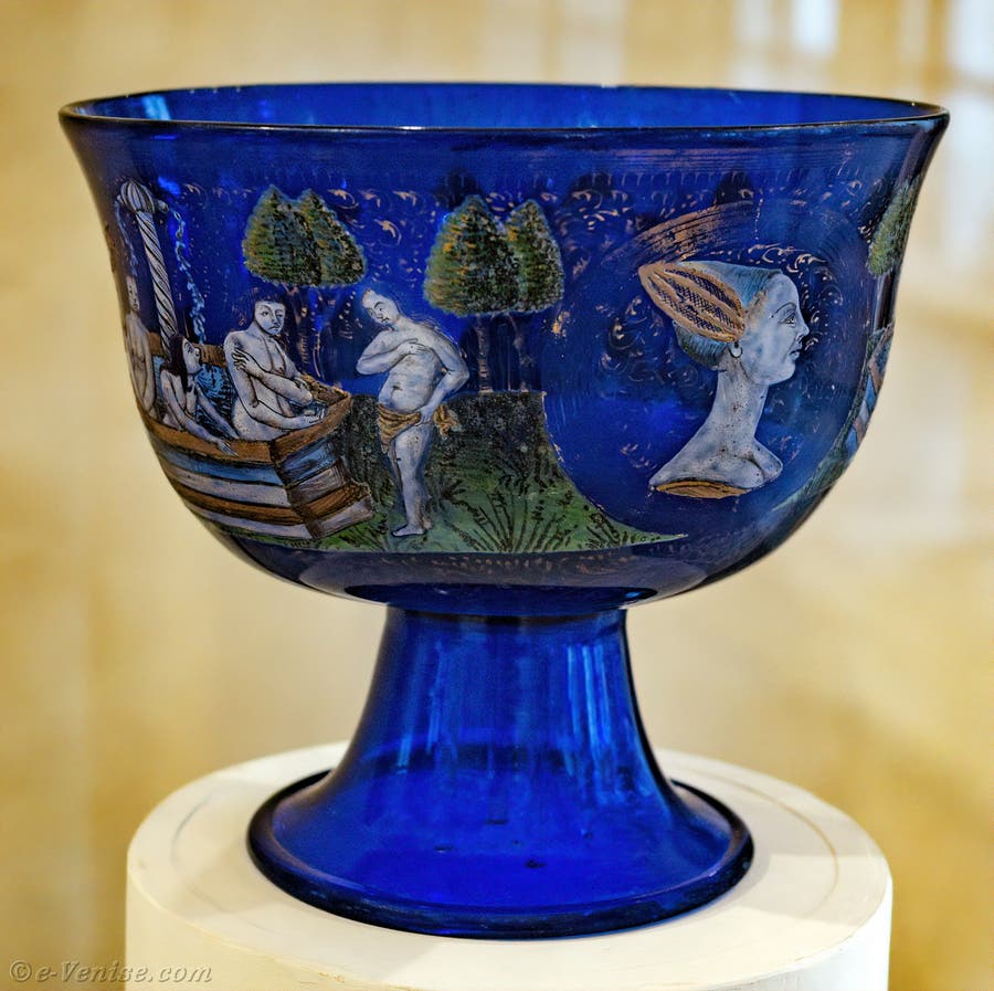 Angelo Barovier Coppa Verre de Murano Venise