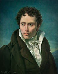 Portrait d'Arthur Schopenhauer par Ludwig Sigismund Ruhl en 1815