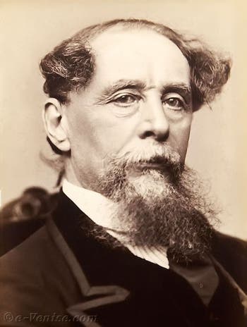 Portrait de l'écrivain Charles Dickens