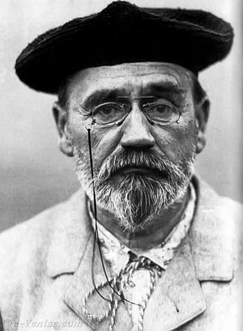 Portrait de l'écrivain Émile Zola