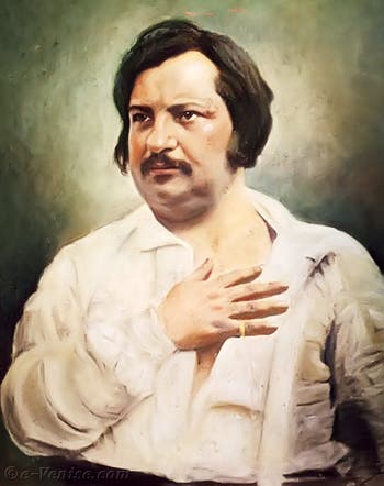 Portrait de l'écrivain Honoré de Balzac