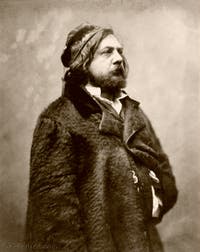 Théophile Gautier, photo de Nadar en 1857