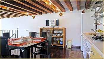 La cuisine - salle à manger du Palazzo Andrea Vendramin
